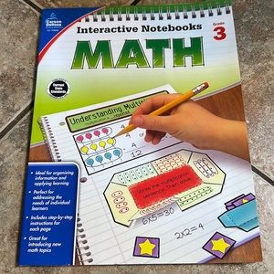 Carson Dellosa Math, Grade 3 interactive‎ workbook Resource Book